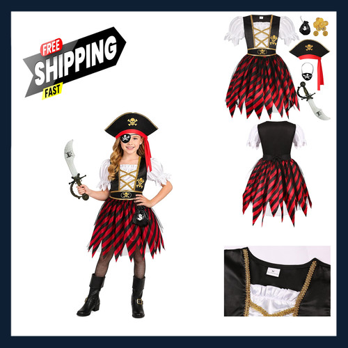 Girls pirate costume dress - girls, up