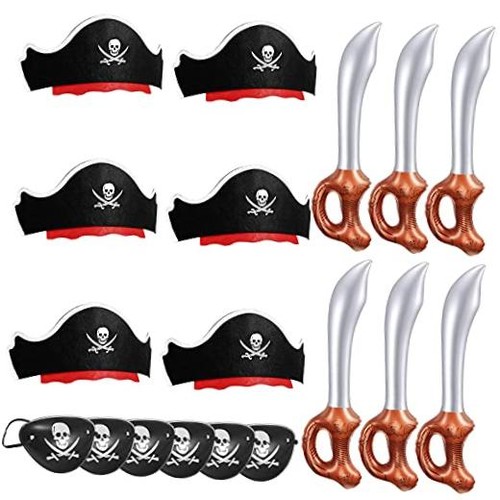 Pcs funny pirate party set - pirate, set-