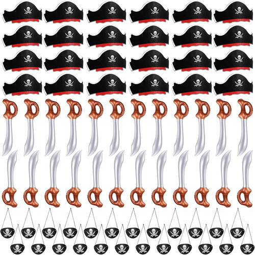 72pcs pirate party - party, accessories