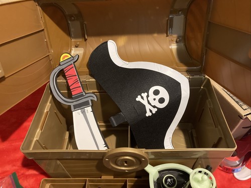 Treasure chest with - treasure,