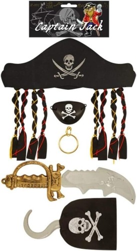 5pc pirate costume - costume, set