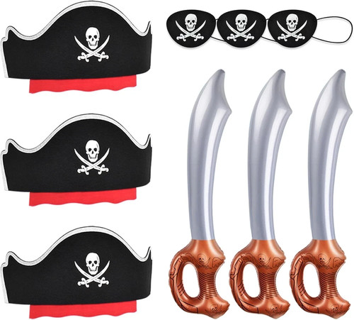 Set paper pirates hats - set,